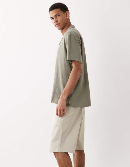 Jack & Jones chino shorts in cream, 3 of 5