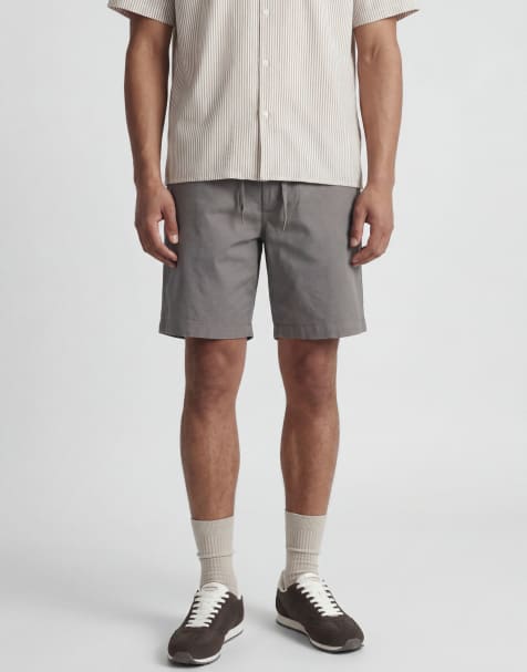 Jack & Jones – Chino-Shorts in Grau mit Kordelzug - view 1