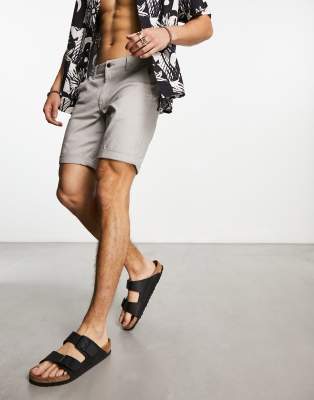 Jack & Jones chino shorts in gray