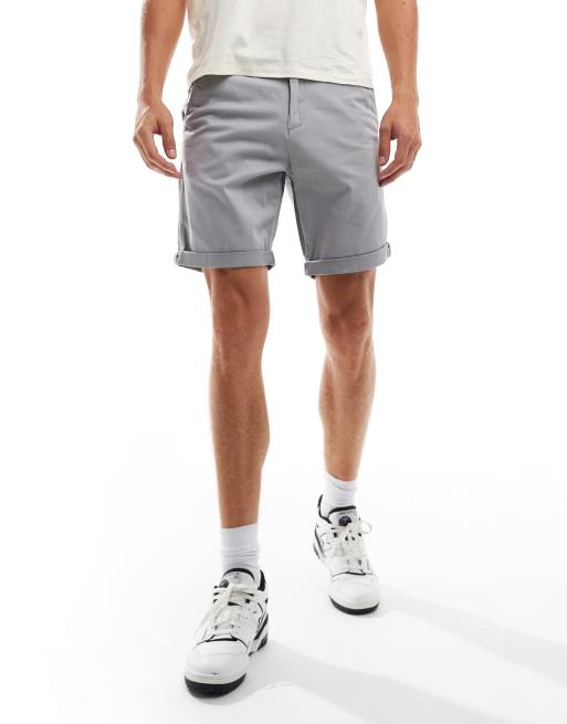 Jack & Jones chino shorts in gray