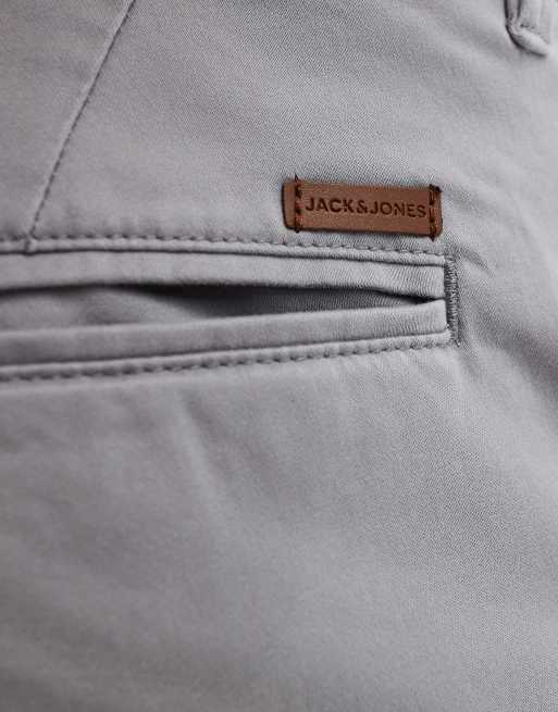 Jack & Jones chino shorts in grey, 3 of 5