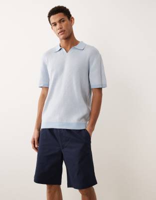 Chino-Shorts in Marineblau mit Kordelzug Marineblau XL