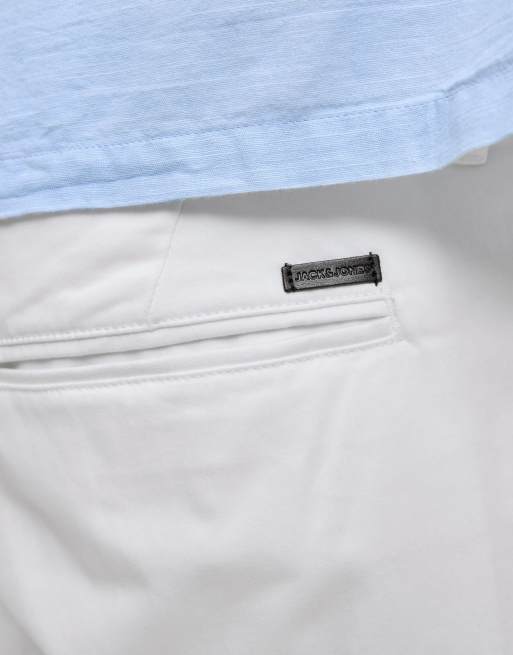 Jack & Jones chino shorts in white, 3 of 5