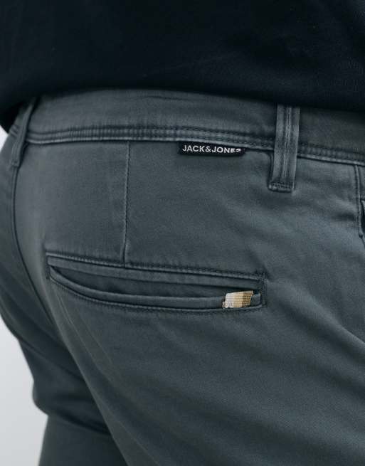 Jack & Jones chino slim fit in blu ardesia, 5 di 5