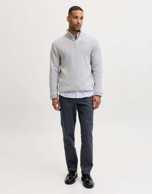 Jack & Jones Chino trousers in dark navy, 3 of 7