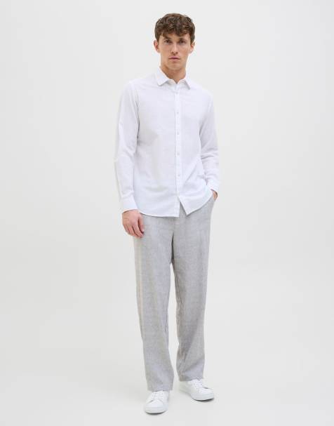 Jack & Jones - Chinobroek in blauw indigo - view 1