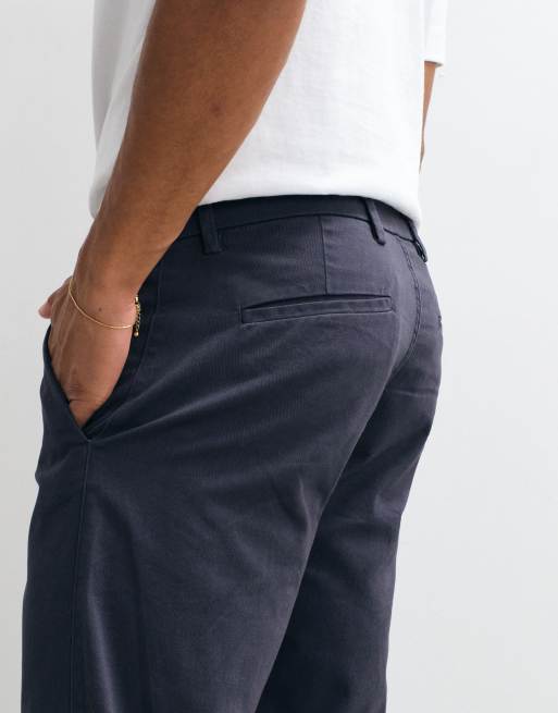 Jack & Jones - Chinobroek met rechte pasvorm in marineblauw, 2 van 5