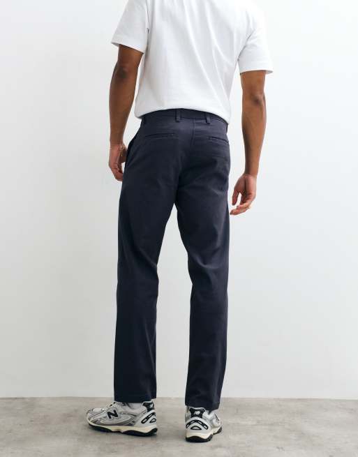 Jack & Jones - Chinobroek met rechte pasvorm in marineblauw, 5 van 5