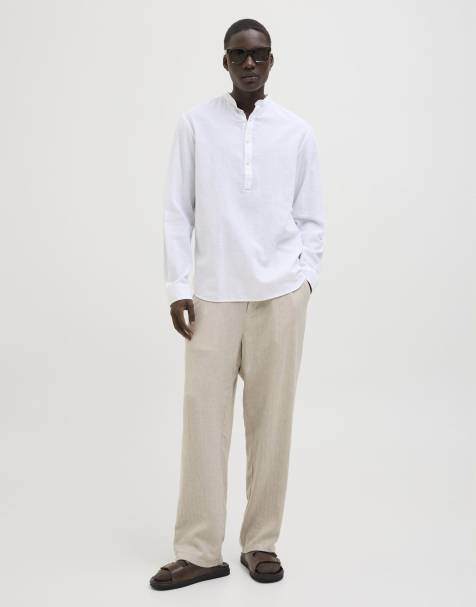 Jack & Jones – Chinohose in Geschirr-Weiß - view 1