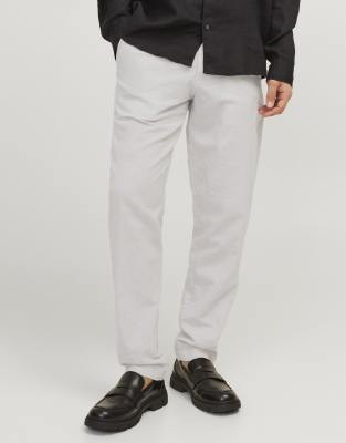 Chinohose in Geschirr-Weiß-Neutral Neutral W28 L30