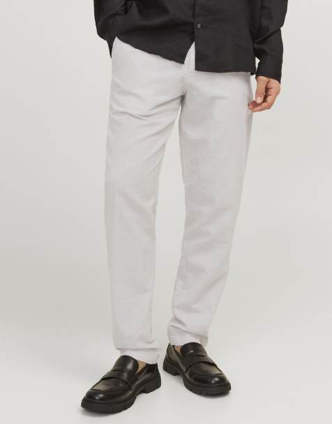 Jack & Jones – Chinohose in Geschirr-Weiß - view 1