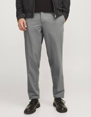 Chinohose in meliertem Grau Grau W30 L30