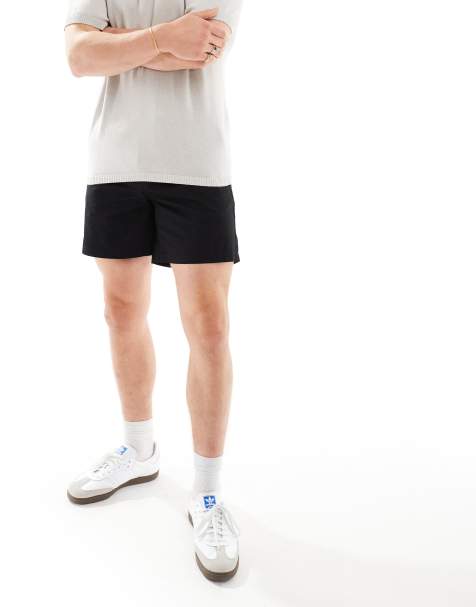 Jack & Jones - Chinoshort met trekkoord in de taille in zwart - view 1