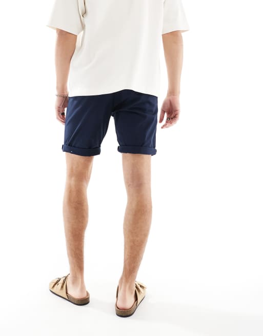 Jack & Jones - Chinoshorts in marineblauw, 2 van 5