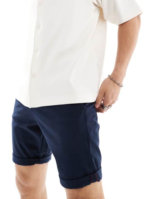 Jack & Jones - Chinoshorts in marineblauw, 4 van 5