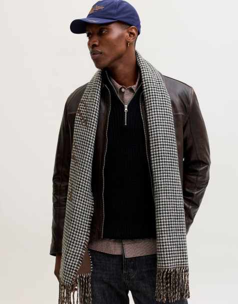 Jack & Jones - Chokoladebrunt halstørklæde - view 1