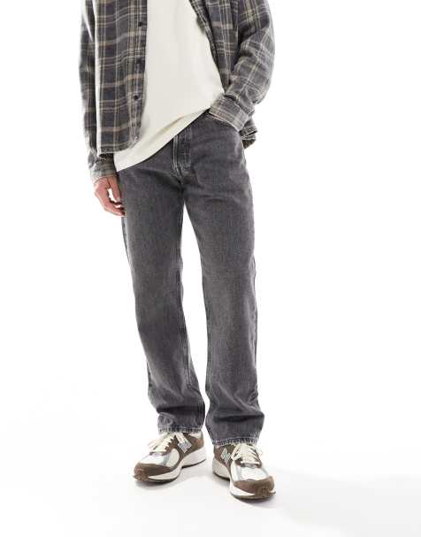 Jack & Jones Chris straight jean in washed black 