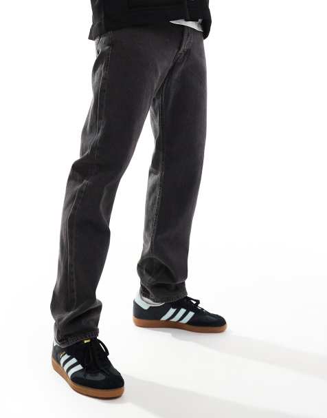 Jack & Jones Chris straight jean in washed black 