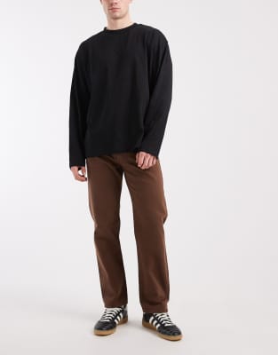 Chris - Gerade geschnittene Jeans in Braun-Brown Brown W28 L30