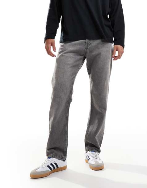 Jack & Jones – Chris – Grå, raka jeans - view 1