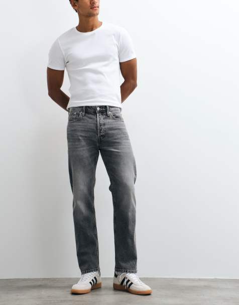 Jack & Jones Chris Jeans mit Relaxed Fit in hellgrauer Waschung - view 1