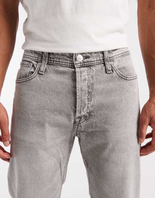 Jack & Jones – Chris – Ljusgrå, raka jeans, 4 av 5