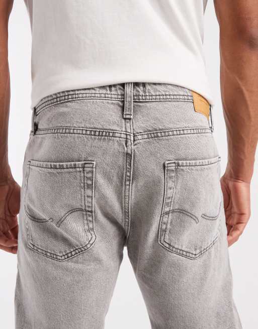 Jack & Jones – Chris – Ljusgrå, raka jeans, 5 av 5