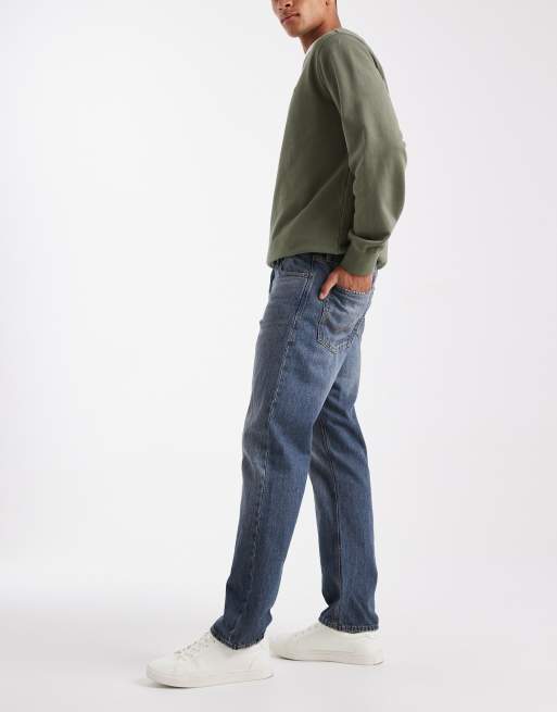 Jack & Jones – Chris – Niebieskie jeansy o prostym kroju, 3 z 5