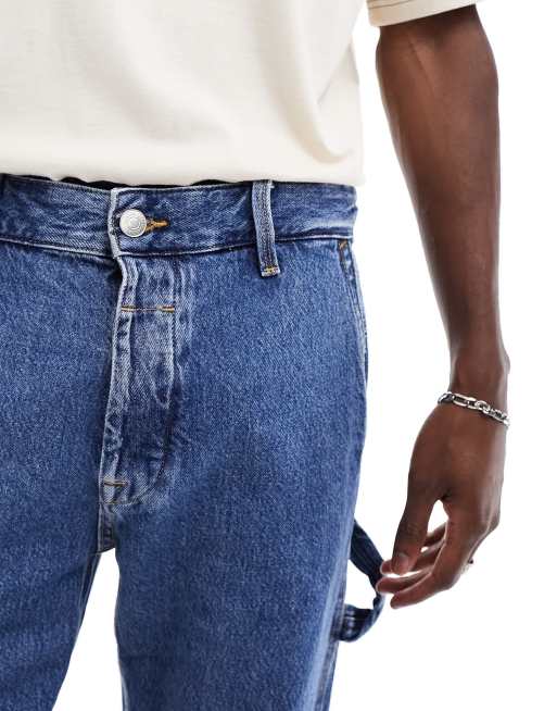 Jack & Jones – Chris – Niebieskie jeansy z rozcięciem u dołu, 3 z 5