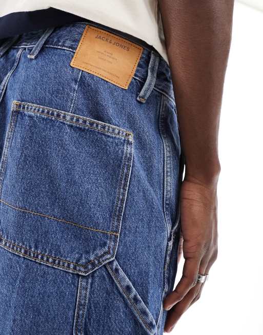 Jack & Jones – Chris – Niebieskie jeansy z rozcięciem u dołu, 5 z 5