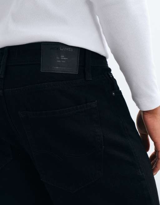 Jack & Jones Chris raka jeans i svart, 2 av 5