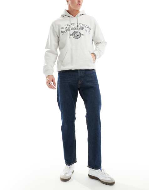 Jack & Jones - Chris - Rechte jeans in donkerblauwe wassing - view 1