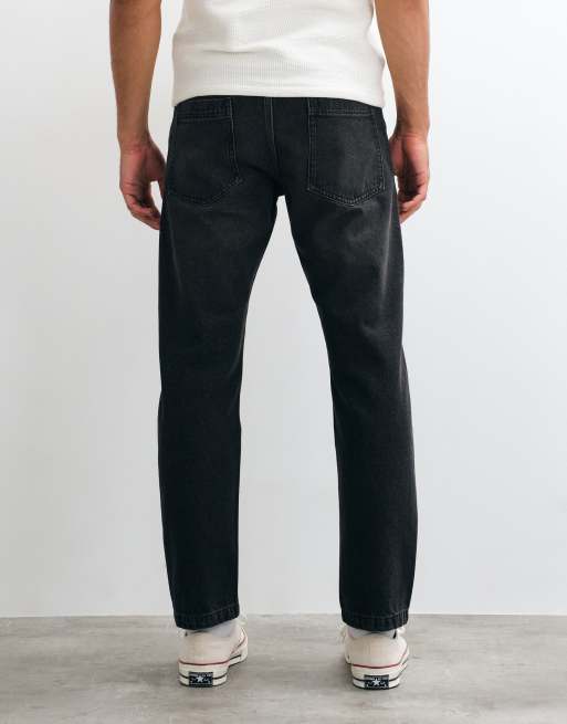 Jack & Jones Chris rechte jeans in effen zwarte wassing, 5 van 5