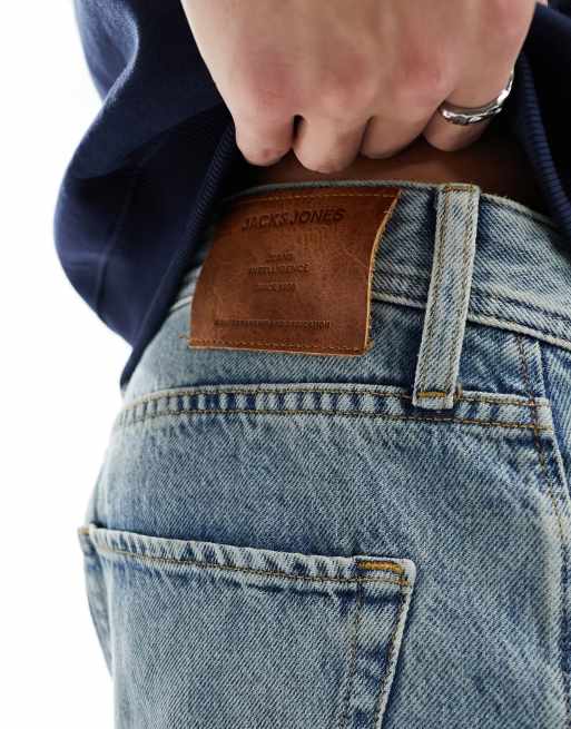 Jack & Jones - Chris - Rechte stugge jeans in vintage lichtblauw, 4 van 5