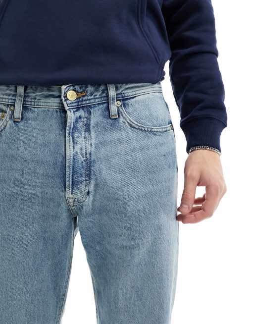 Jack & Jones - Chris - Rechte stugge jeans in vintage lichtblauw, 5 van 5