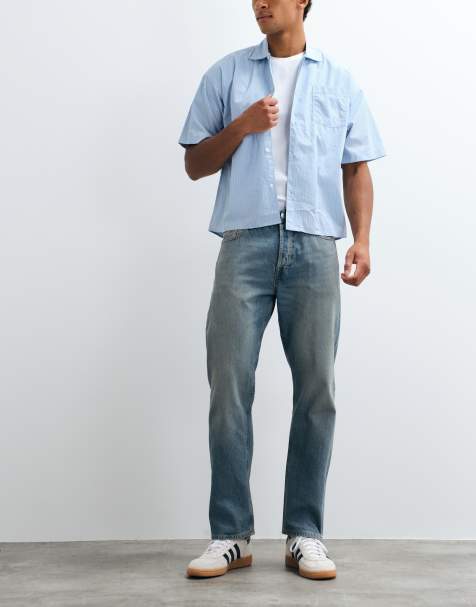 Jack & Jones Chris relaxed fit jeans in light blue wash - view 1