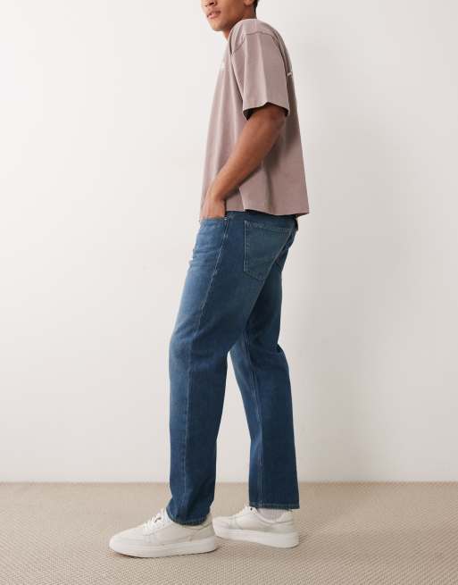 Jack & Jones Chris straight fit jeans in dark blue, 3 of 5