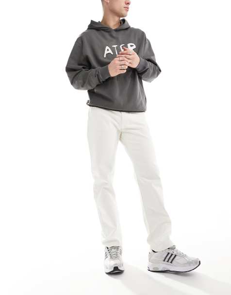 Jack & Jones Chris straight fit jeans in ecru - view 1