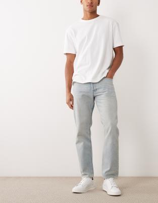 Jack & Jones Chris Straight Fit Jeans In Blue