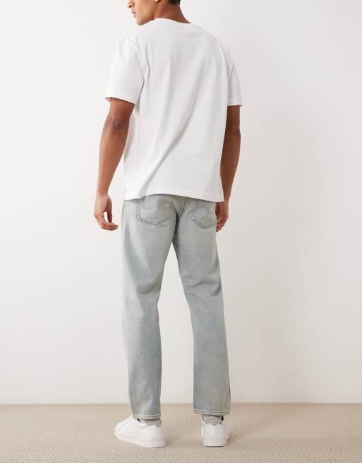 Jack & Jones Chris straight fit jeans in light blue, 3 of 5