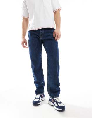 Jack & Jones Jack & Jones- Chris straight jean in dark blue wash