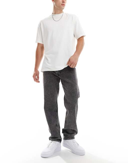 Jack & Jones Chris straight jean in washed grey , 2 of 5