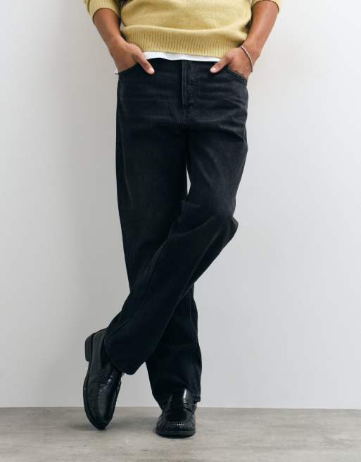 Jack & Jones Chris straight jeans in black wash, 5 of 5