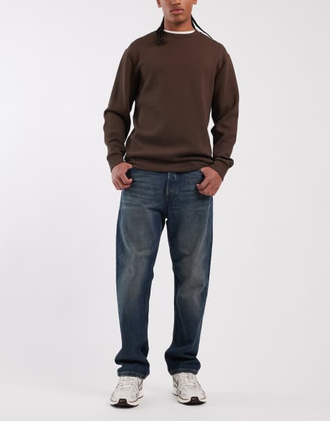 Jack & Jones Chris straight jeans in dark blue