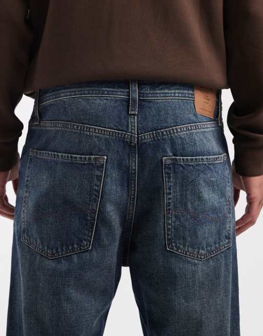 Jack & Jones Chris straight jeans in dark blue, 4 of 5