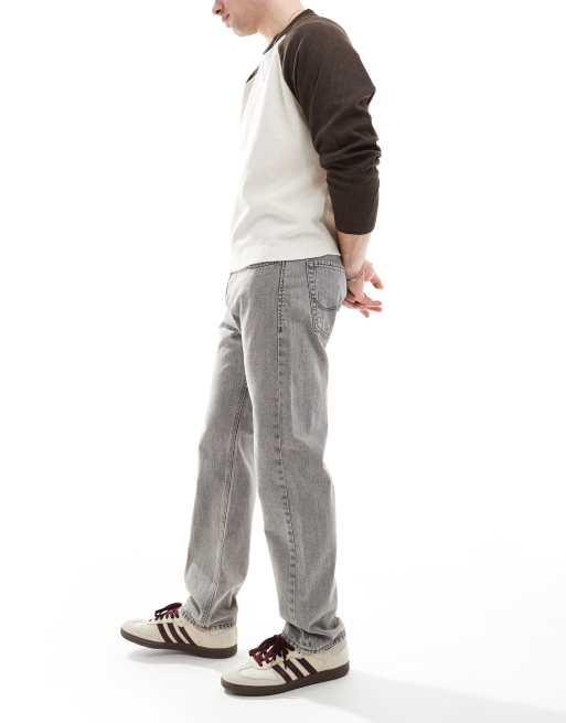 Jack & Jones Chris straight jeans in grey wash