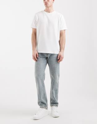 Chris - Straight Jeans in Hellblau Blau W34 L30