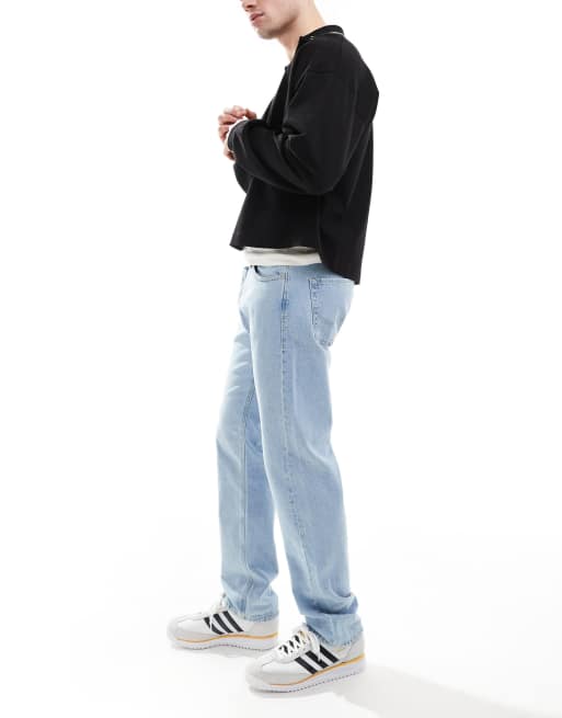 Jack & Jones – Chris – Straight Jeans in hellblauer Waschung, 3 von 5