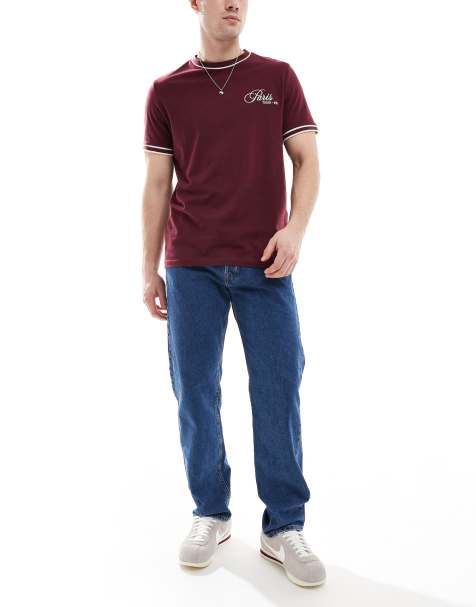 Jack & Jones Chris straight jeans in mid blue - view 1