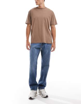 Jack & Jones Chris Straight Jeans In Blue